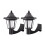 Vintage solar wall lamp waterproof LED hexagonal sconce 2 2