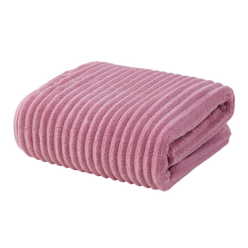 Fluwelen badhanddoek en pluche badmat set (2 stuks) 1