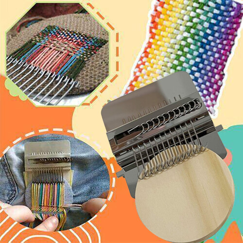Darning Loom with Plastic Disc Base for Fabric Restoration 1