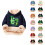 Sweat à capuche imprimé multicolore pour enfants 1
