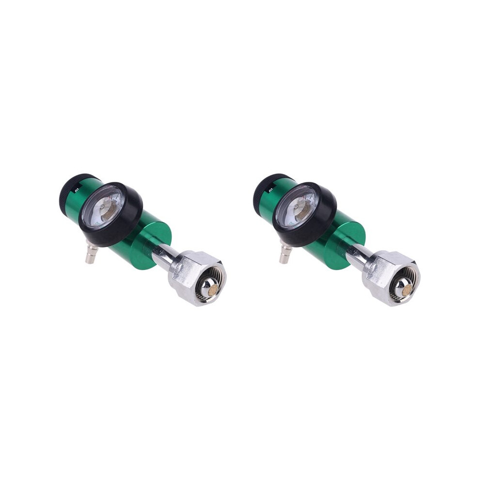 2X Oxygen Regulator for Household Oxygen Pressure Gauge Regulating Flowmeter Barb Outlet Nozzle