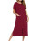 Women's Winter Warm Robe with Pockets Wine XL 1