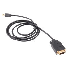 1.8m USB 3.0 to VGA Cable 1080P USB3.0 Male to VGA Male Converter Adapter Cable for Laptop UHD External Video Projector