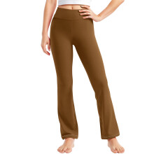 Girls Stretch High Waist Leggings Brown 8-9 Years