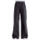 Girls' Black Denim Long Pants with Pockets and Adjustable 1