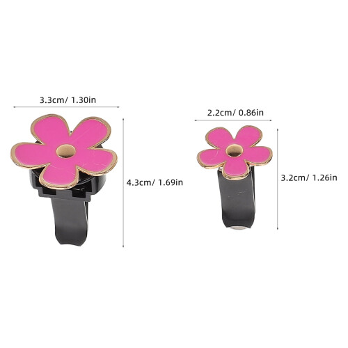 Blomsterdekorasjon til bilinteriør i metalllegering, 6 deler 1