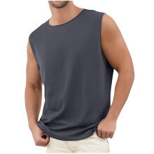 Men's Tank Top Sleeveless Workout Shirt Loose Fit