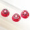 Red Plastic Guitar Volume Tone Knobs Set 3 pcs 1