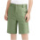 Boys golf shorts pull-on preppy style olive green 5-6 years 1