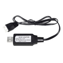 11.1V Lipo Battery Charger Cable,LIPO Battery USB Charger Cable with XH4P PlugConnector for RemoteControl Toy