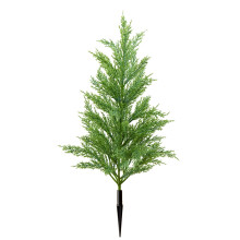 1.8 FT Artificial Christmas Tree Outdoor Green Plastic Lawn Stake Lightweight Durable for Indoor Outdoor Flowerpot Festive Decor