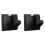 Cabideiro de parede preto resistente (2 peças) 4