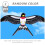 Χαρταετός Swallow Bird για παιδιά εξωτερικού χώρου με κοντάρι 1 τεμ. 4