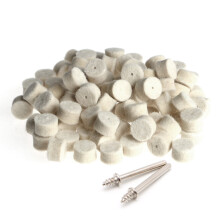 Wool Felt Polishing Buffing Pad 13mm 100 pcs with 2 Shank