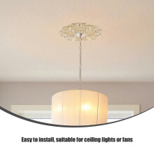 WHAMVOX Plastic Ceiling Medallion Ring Golden