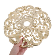 European Gypsum Style Plastic Ceiling Medallion 12-inch