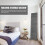 Wood Room Divider Gray3-Panel67.7Inch Tall 2