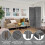 Wood Room Divider Gray3-Panel67.7Inch Tall 7