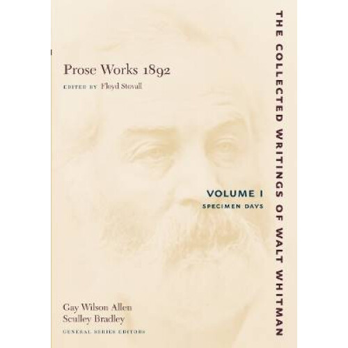 Prose Works 1892: Volume I