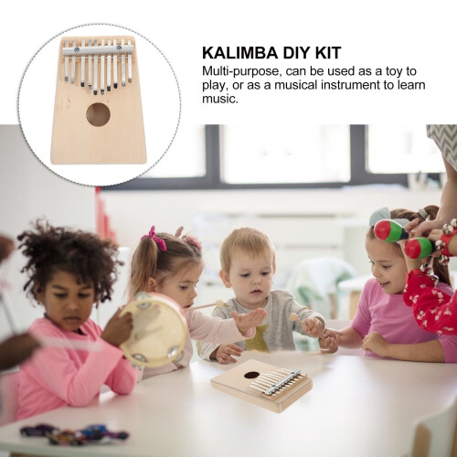 Kalimba DIY Kit Ξύλινο πιάνο 10-πλήκτρων 1