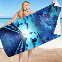 Oversize Beach Towel for Kids Quick Dry 75x150cm
