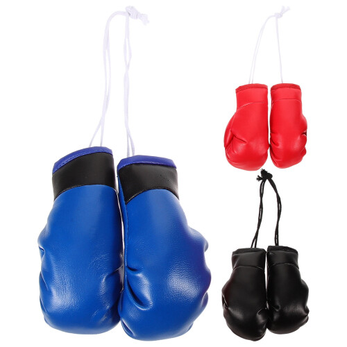 Mini boxerské rukavice do interiéru auta, přívěsek 3 páry 2