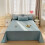 Bed Sheets Plaid Breathable Machine Washable 86.6 x 90.6 in 1