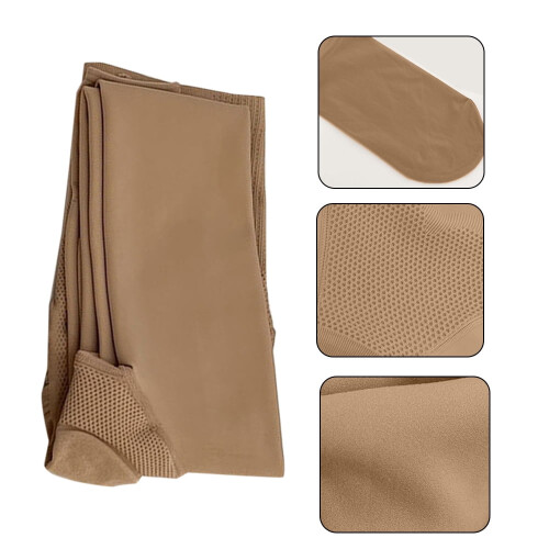 Meia-calça feminina forrada e quente, transparente e com compressão. 2