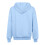 Giacca da donna leggera con cappuccio e zip intera, azzurra, taglia S 5