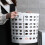 Coș de rufe din plastic, alb, 38 l, înalt, cu mânere 6