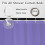 Rideau de douche violet en polyester 72 x 84 pouces 6