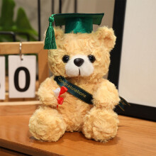Graduation Bear Plush Toy with Gown Cap and Tassel 7.1 inch
