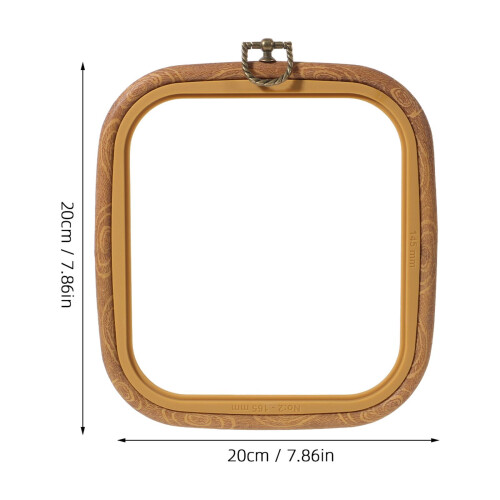 Cadru de brodat cu cerc, multicolor, durabil, 12 cm 1