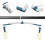 OUNONA Cintres pliables bleus, lot de 5 2