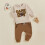 Fodboldsæt med broderet sweatshirt og bukser til piger 2