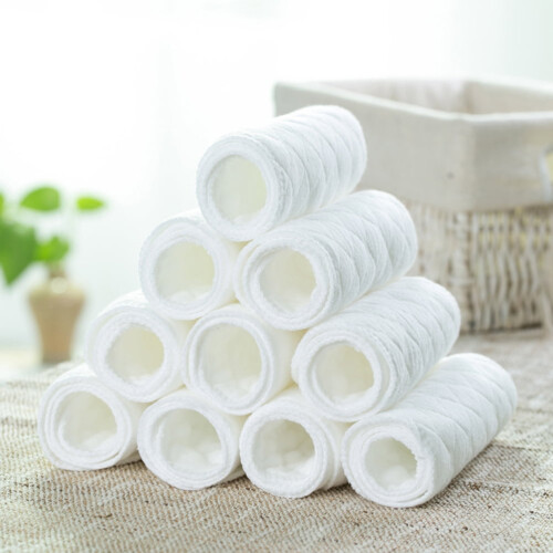 Cloth Diapers Reusable Cotton 10 pcs 32x12 cm 2