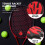 Eldformade tennisvibrationsdämpare röd 6 st 3