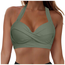 Women's Push-Up Bikini Top with Criss-Cross Underwire
