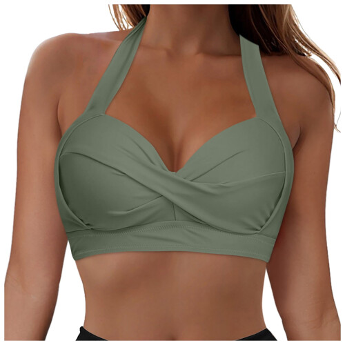 Women's Push-Up Bikini Top with Criss-Cross Underwire