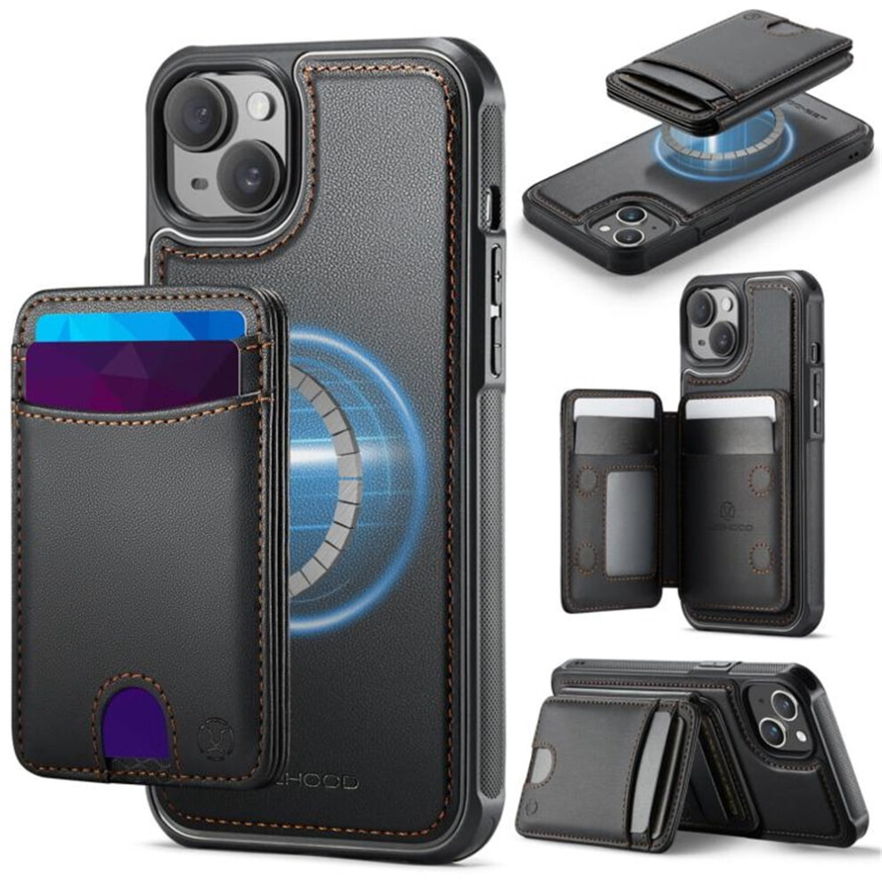 Jeehood Rfid-Blocking Pu Leather Iphone 15 Case With 9065194877464