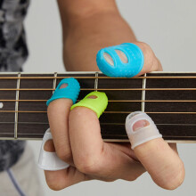 Guitar Finger Protectors Silicone 24 Pcs 3 Sizes with 5