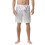 Short d'été uni grande taille pour homme, taille élastique, blanc 2
