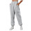 Women's High-Waisted Fleece Jogging Pants Gray 1