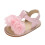 Baby Walking Sandals Rose Pink Soft Sole 1
