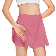 Girls Tennis Skorts High Waist Lightweight Pink Size 4-5