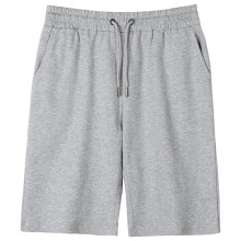 Kids Cotton Sweat Shorts with Drawstring Gray Size 5-6 Years