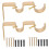 Support double pour tringle à rideaux avec porte-serviettes (2 ensembles) 4