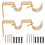 Support double pour tringle à rideaux avec porte-serviettes (2 ensembles) 8