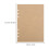 OUNONA chokolade A5 refill papirblokke 45 ark 2