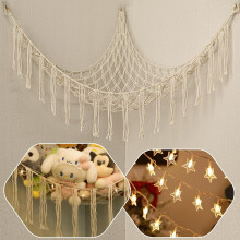LED Stuffed Animal Hammock Net White 59 inch